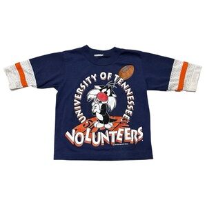 VTG ‘94 University of Tennessee Volunteers Looney Tunes Football Jersey Tee 2T